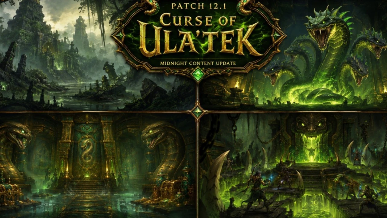 WoW Patch 12.1 Curse of Ula'tek Revealed — New Zone, Raid, Dungeon, Delves, and Season 2 WoW Patch 12.1 Curse of Ula'tek Revealed — New Zone, Raid, Dungeon, Delves, and Season 2