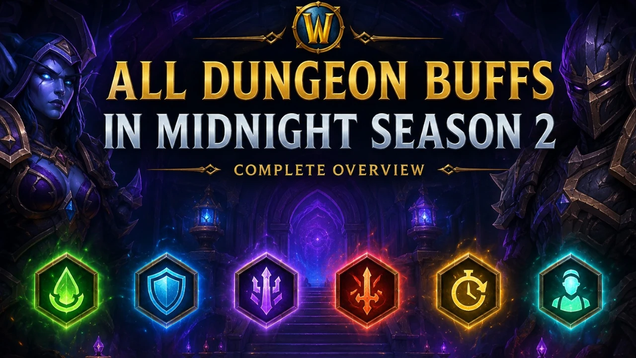 All Dungeon Buffs in WoW Midnight Season 2: Locations, Bonuses and Mythic+ Tips All Dungeon Buffs in WoW Midnight Season 2: Locations, Bonuses and Mythic+ Tips