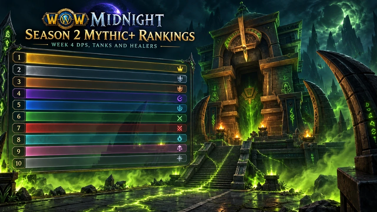 WoW Midnight Season 2 Mythic+ Rankings: Week 4 DPS, Tanks and Healers