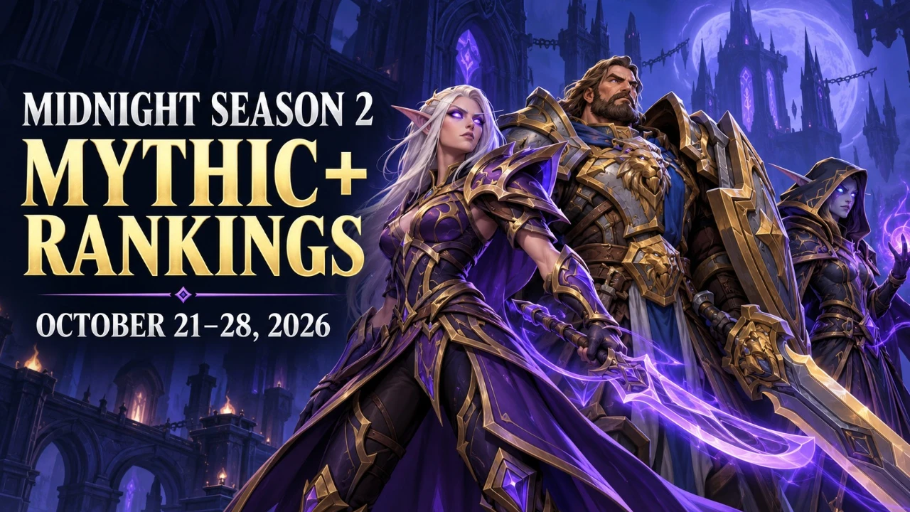 Midnight Season 2 Mythic+ Rankings: October 21-28, 2026