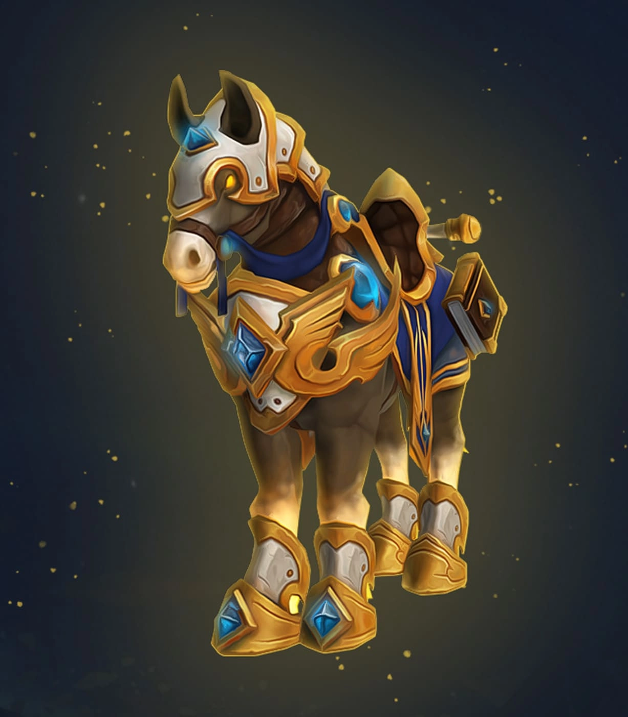 Glowing Reins of the Golden Charger Mount